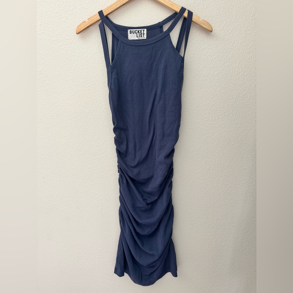 BUCKETLIST Slate Blue Knit dress size M